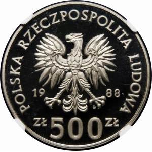 PRÓBA NIKIEL 500 złotych 1988 Jadwiga
