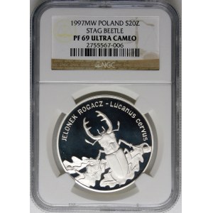 20 Gold 1997 Horned Deer