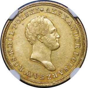 Congress Kingdom, Alexander I, 25 gold 1823 IB, Warsaw - rare