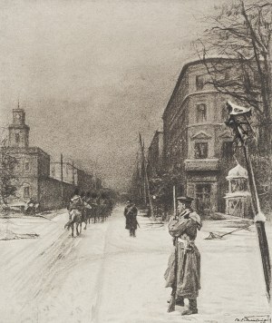Antoni KAMIEŃSKI, Polska (1860 - 1933), Wymarłe miasto, ok 1905