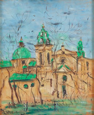 Irena Hassenberg (Reno) (1884 Warszawa - 1953 Paryż), Widok na Planty i kościół św. Anny w Krakowie