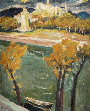 Mela Muter \ Maria Melania Mutermilch (1876 Warszawa - 1967 Paryż), Wieża Filipa Pięknego w Villeneuve-lès-Avignon, lata 40. XX w.