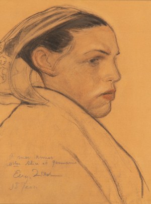 Eugeniusz Zak (1884 Mohylno, Białoruś - 1926 Paryż), Portret młodej Bretonki (