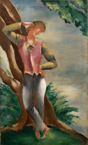 Eugeniusz Zak (1884 Mohylno, Białoruś - 1926 Paryż), Chłopiec przy drzewie, 1924-1926
