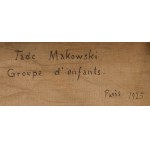 Tadeusz Makowski (1882 Oświęcim - 1932 Paryż), Grupa dzieci z koszykiem owoców, 1925