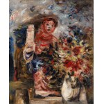 Alfred Aberdam (1894 Lwów - 1963 Paryż), Martwa natura z kwiatami i figurką, około1930