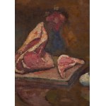 Włodzimierz Terlikowski (1873 Poraj k. Łodzi - 1951 Paryż), Martwa natura z mięsem i warzywami, 1914