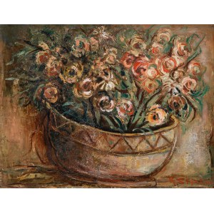 Marc Sterling (1898 Rosja - 1976 Paryż), Kosz z kwiatami, około1930