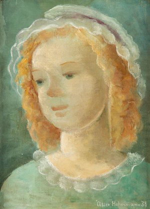 Alicja Hohermann (1902 Warszawa - 1943 Treblinka), Portret dziewczynki, 1938