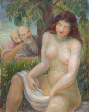 Zdzisław Cyankiewicz \ Cyan (1912 Czechowice - 1981 Paryż), Zuzanna i starcy, 1945