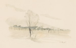 EMILIE MEDIZ-PELIKAN (Vöcklabruck 1861 - 1908 Dresden), Village Landscape, 1895