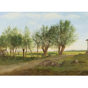 JOHANN NEPOMUK RAUCH (Vienna 1804 - 1847 Rome), Landscape near Vienna