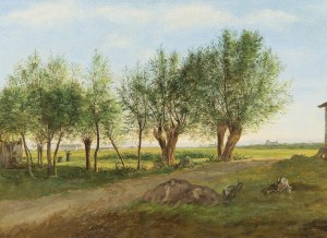 JOHANN NEPOMUK RAUCH (Vienna 1804 - 1847 Rome), Landscape near Vienna