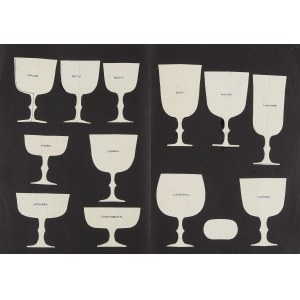 JOSEF HOFFMANN (Pirnitz 1870 - 1956 Vienna), Design for Drinking Glasses