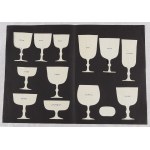 JOSEF HOFFMANN (Pirnitz 1870 - 1956 Vienna), Design for Drinking Glasses