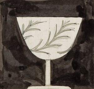 JOSEF HOFFMANN (Pirnitz 1870 - 1956 Vienna), Glas with floral Pattern