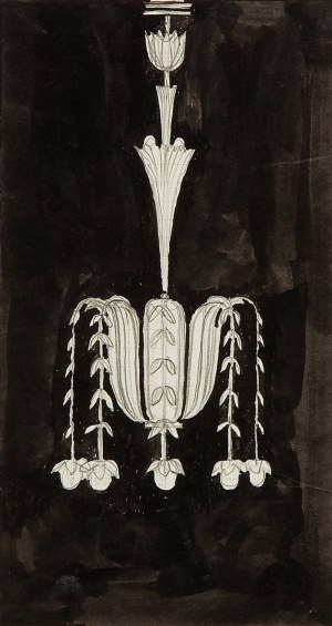 JOSEF HOFFMANN (Pirnitz 1870 - 1956 Vienna), Design of a Chandelier