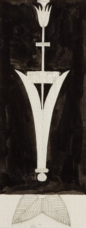 JOSEF HOFFMANN (Pirnitz 1870 - 1956 Vienna), Design of a Lamp