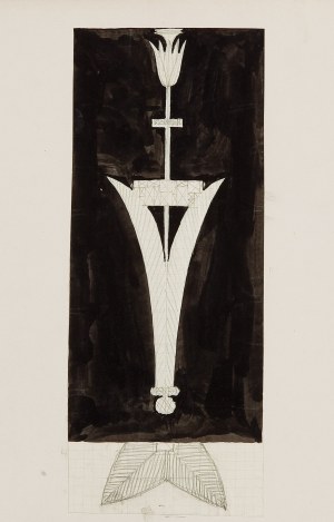 JOSEF HOFFMANN (Pirnitz 1870 - 1956 Vienna), Design of a Lamp