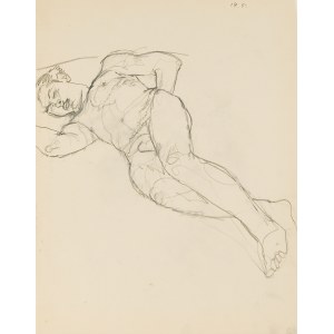 ANTON KOLIG (Neutitschein 1886 - 1950 Nötsch), Lying male Nude