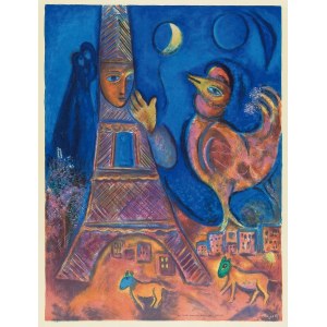 AFTER MARC CHAGALL (Peskowatik bei Witebsk 1887 - 1985 Saint-Paul-de-Vence), Bonjour Paris, 1939