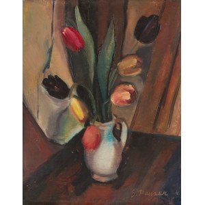 SERGIUS PAUSER (Vienna 1896 - 1970 Klosterneuburg), Bouquet of Tulips