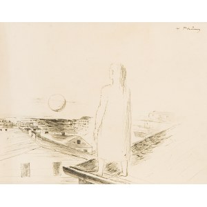WILHELM THÖNY (Graz 1888 - 1949 New York), On the Roof, around 1937