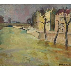 WILLY EISENSCHITZ (Vienna 1889 - 1974 Paris), At the Seine in Paris, 1957