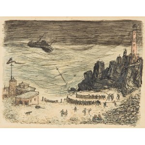 ALFRED KUBIN (Litomerice 1877 - 1959 Wernstein am Inn), Shipwreck, 1944