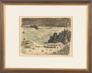 ALFRED KUBIN (Litomerice 1877 - 1959 Wernstein am Inn), Shipwreck, 1944
