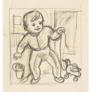 CARRY HAUSER (Vienna 1895 - 1985 Rekawinkel), Child with Duck, 1932
