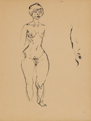 GEORGE GROSZ (Berlin 1893 - 1959 Berlin), Standing Nude, 1914