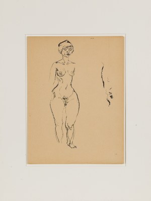 GEORGE GROSZ (Berlin 1893 - 1959 Berlin), Standing Nude, 1914