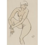 GEORGE GROSZ (Berlin 1893 - 1959 Berlin), Sitting Nude, 1918