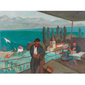EDUARD NIETHAMMER (Basel 1884 - 1967 Basel), View over Lake Geneva