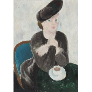 EMIL BÖHM (Munich 1873 - 1958 Munich), Lady at the café