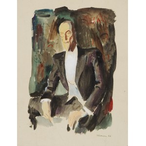 STEPHAN HLAWA (Vienna 1896 - 1977 Vienna), Portrait Dr. Fiala, 1946
