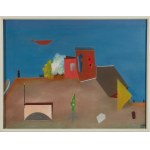 OTTO HOFMANN (Essen 1907 - 1996 Pompeiana), House by a Lake, 1933