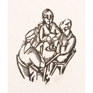 GEORG PHILIPP WÖRLEN (Dillingen at Danube 1886 - 1954 Passau), Woman with Lads, 1922