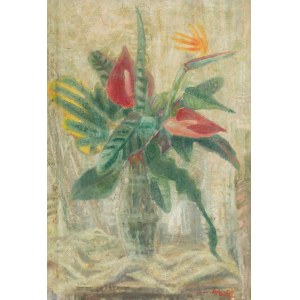 AXL LESKOSCHEK (Graz 1889 - 1976 Vienna), Still Life with Flowers, 1951
