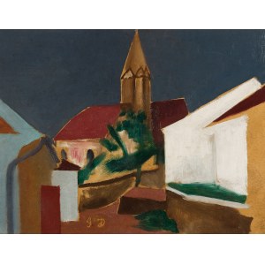 JOSEF DOBROWSKY (Karlsbad 1889 - 1964 Vienna), Church Klein-Pöchlarn