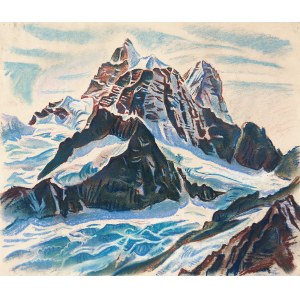 THEODOR ALESCHA (Vienna 1898 - 1991 Lilienfeld), Blick vom Matterhorn, 1934