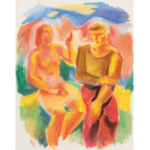 KARL HAUK (Klosterneuburg 1898 - 1974 Vienna), Couple, 1928