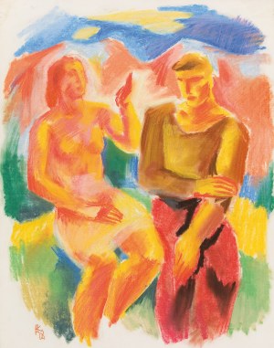 KARL HAUK (Klosterneuburg 1898 - 1974 Vienna), Couple, 1928