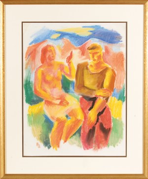 KARL HAUK (Klosterneuburg 1898 - 1974 Vienna), Couple, 1928