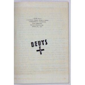 Joseph Beuys (z kolekcji Muzeum Sztuki w Łodzi) 1987
