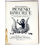 ROGOSZÓWNA Zofja - Piosenki dziecięce. Muzykę na tle motywów ludowych napisał S. Colonna-Walewski. Warszawa 1924....