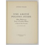 WELLISZ Léopold - Une amitié polono-suisse. Adam Mickiewicz, Juste et Caroline Olivier et l&#39;episode Lèbre-...