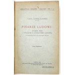 KONIŃSKI K. L.- Pisarze ludowi. Wybór pism i studjum o literaturze ludowej. 1938