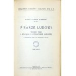 KONIŃSKI K. L.- Pisarze ludowi. Wybór pism i studjum o literaturze ludowej. 1938